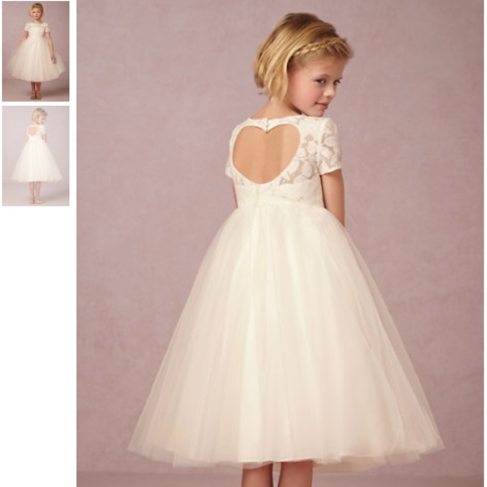 BHLDN Portia Dress, Size 8 pink girls BRAND NEW